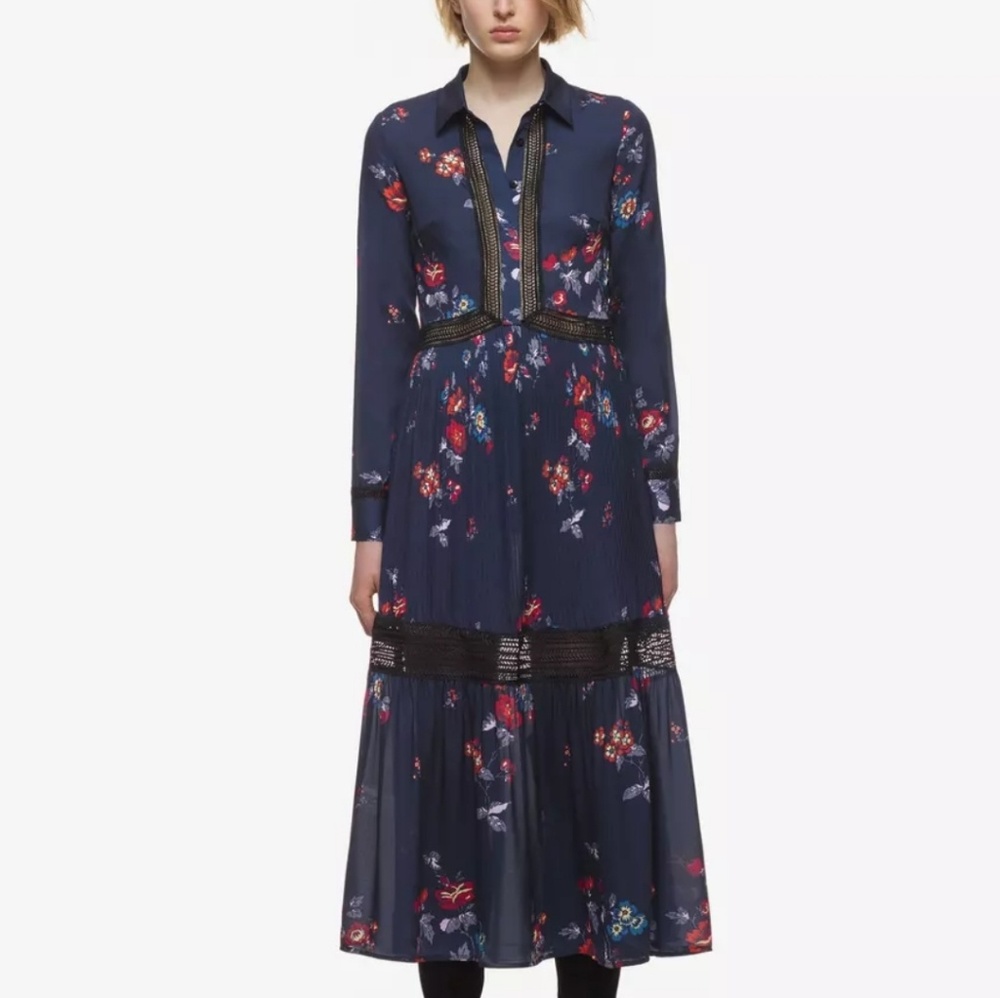 Self portrait floral printed maxi dress Size US2